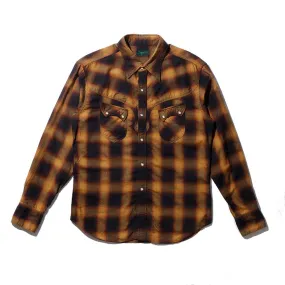 Stevenson Overall Cody Western Shirt Camel x Black
