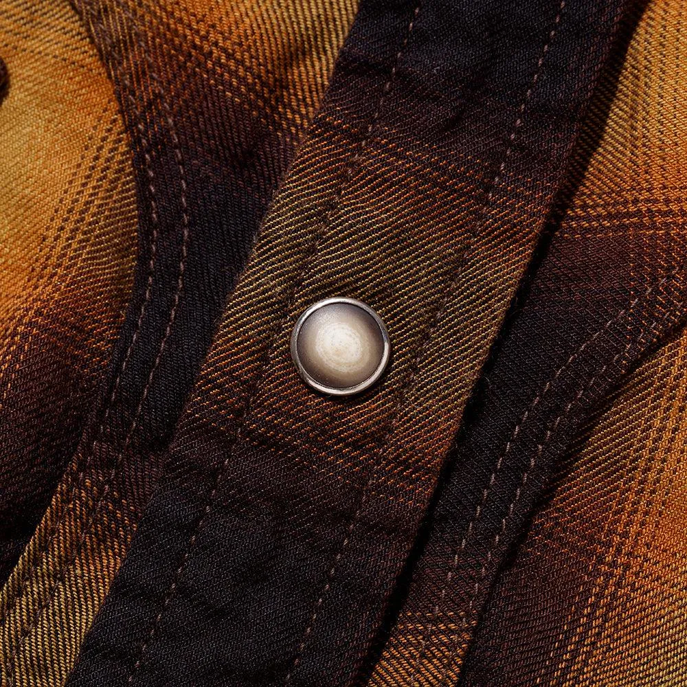 Stevenson Overall Cody Western Shirt Camel x Black