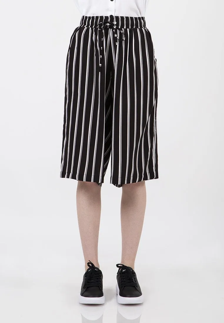 Stripes Cullote Pants
