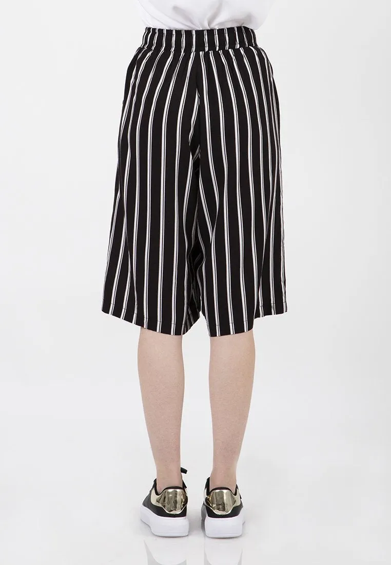 Stripes Cullote Pants