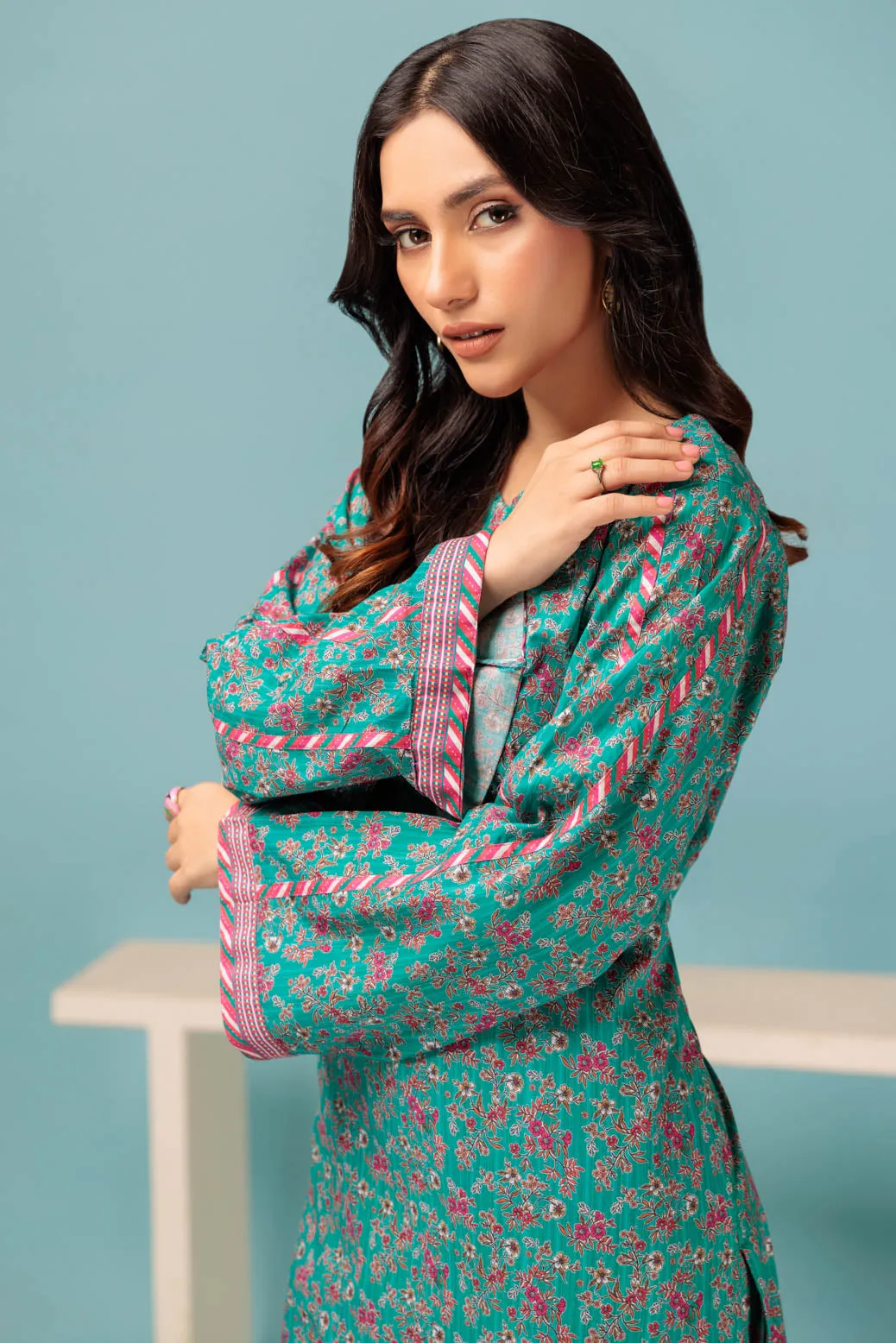 TEAL-CAMBRIC-2 PIECE (BSAS232P38)