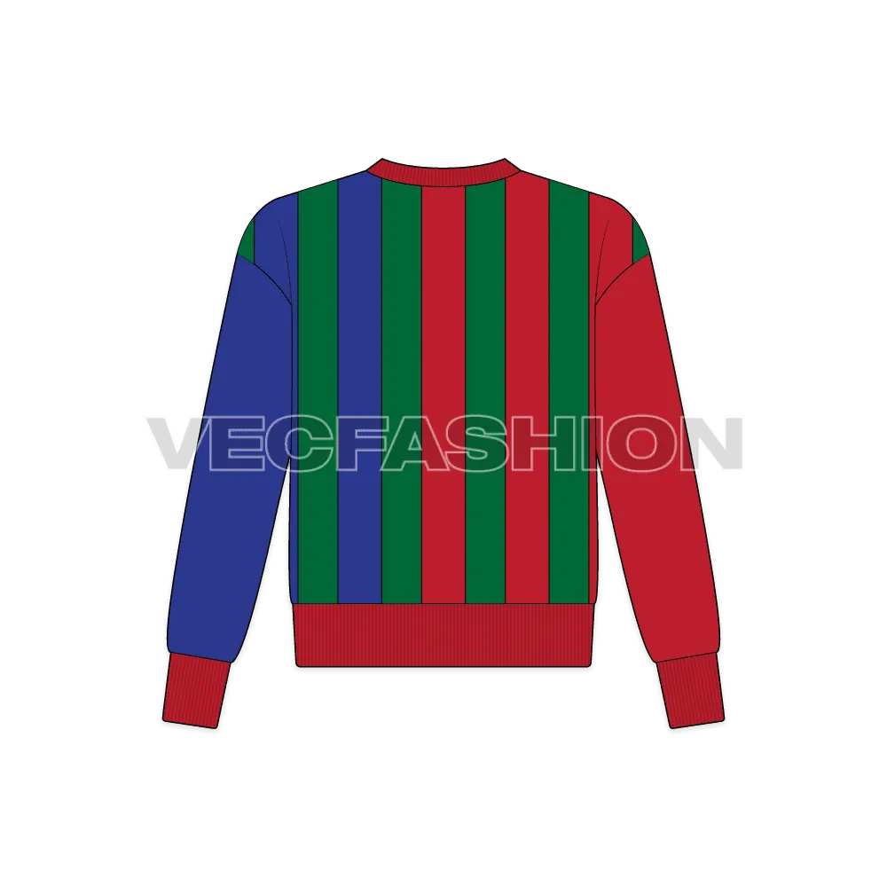 Teens Slim Fit Striped Sweatshirt