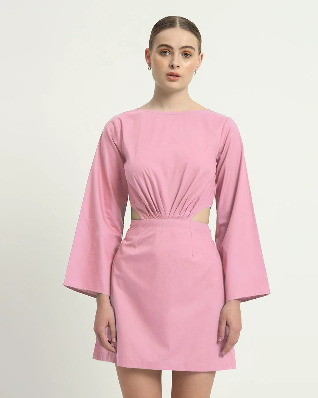 The Eloy Fondant Pink Cotton Dress