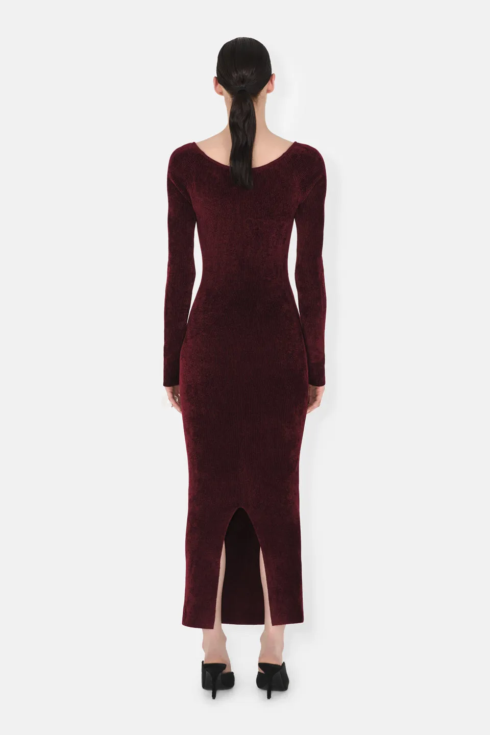 Velvet Freya Dress - Oxblood