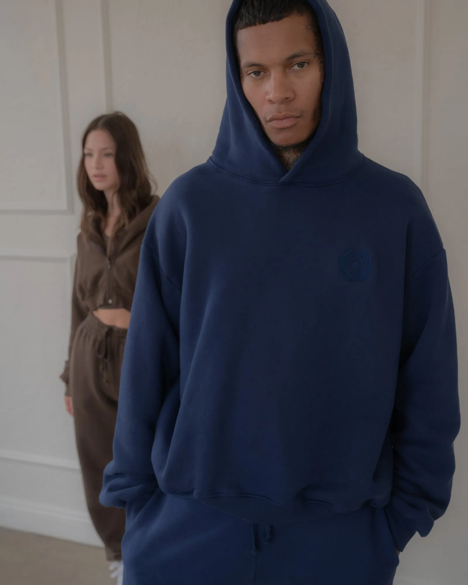 Vitals Hoodie in Navy