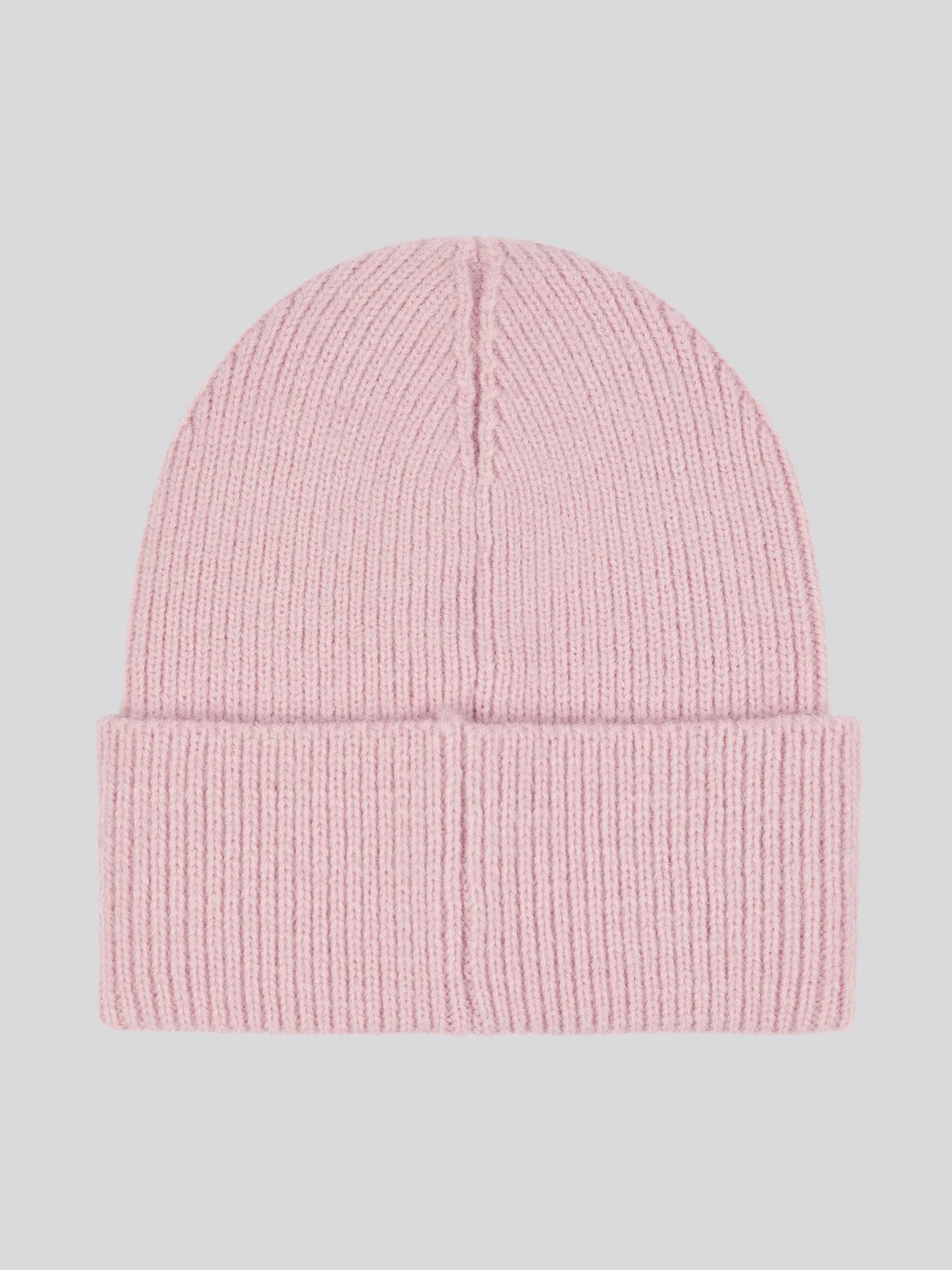 Womens Double Horsemen Knit Beanie in Bleached Mauve