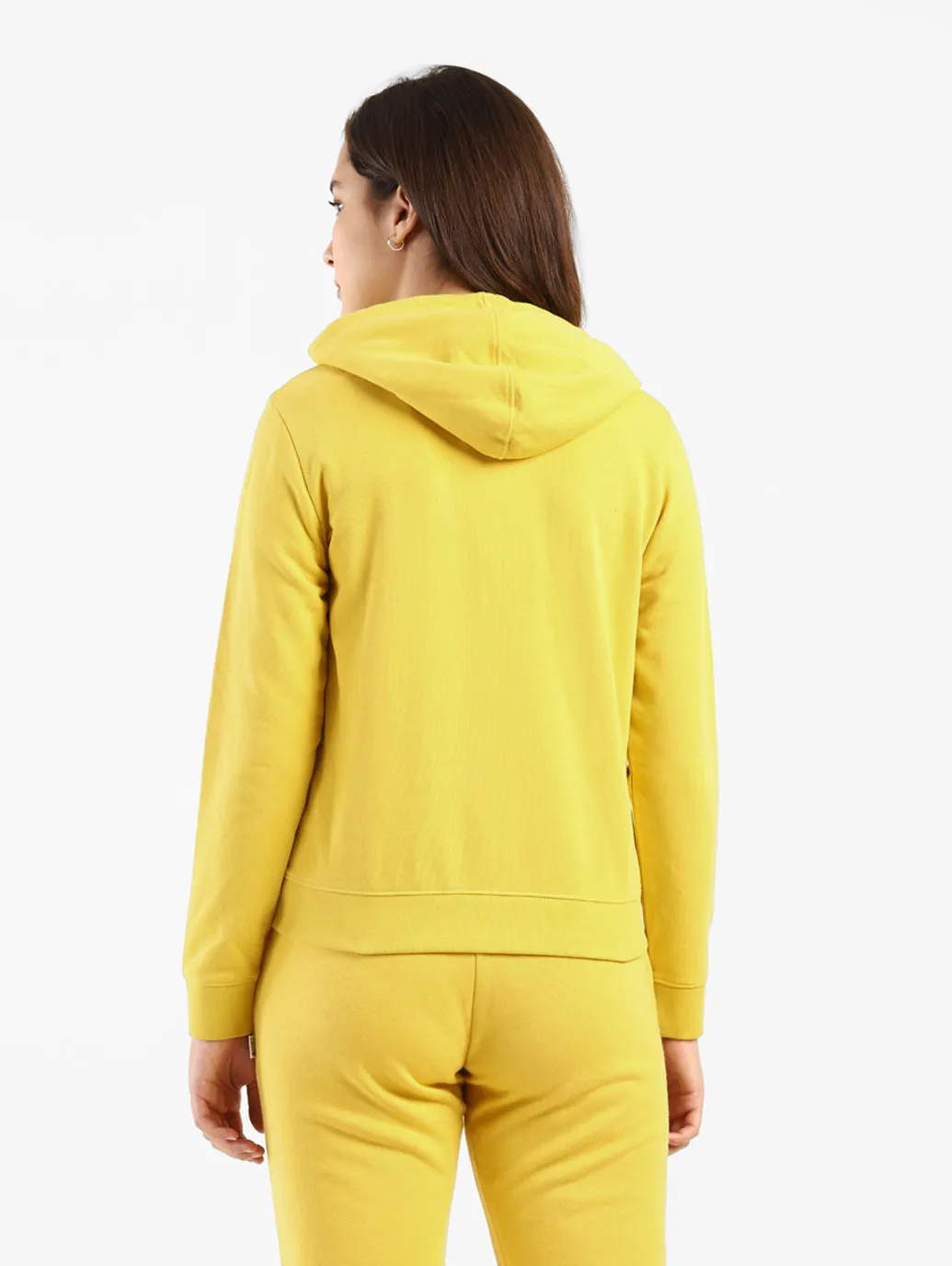 Women's Solid Hooded Sweatshirt